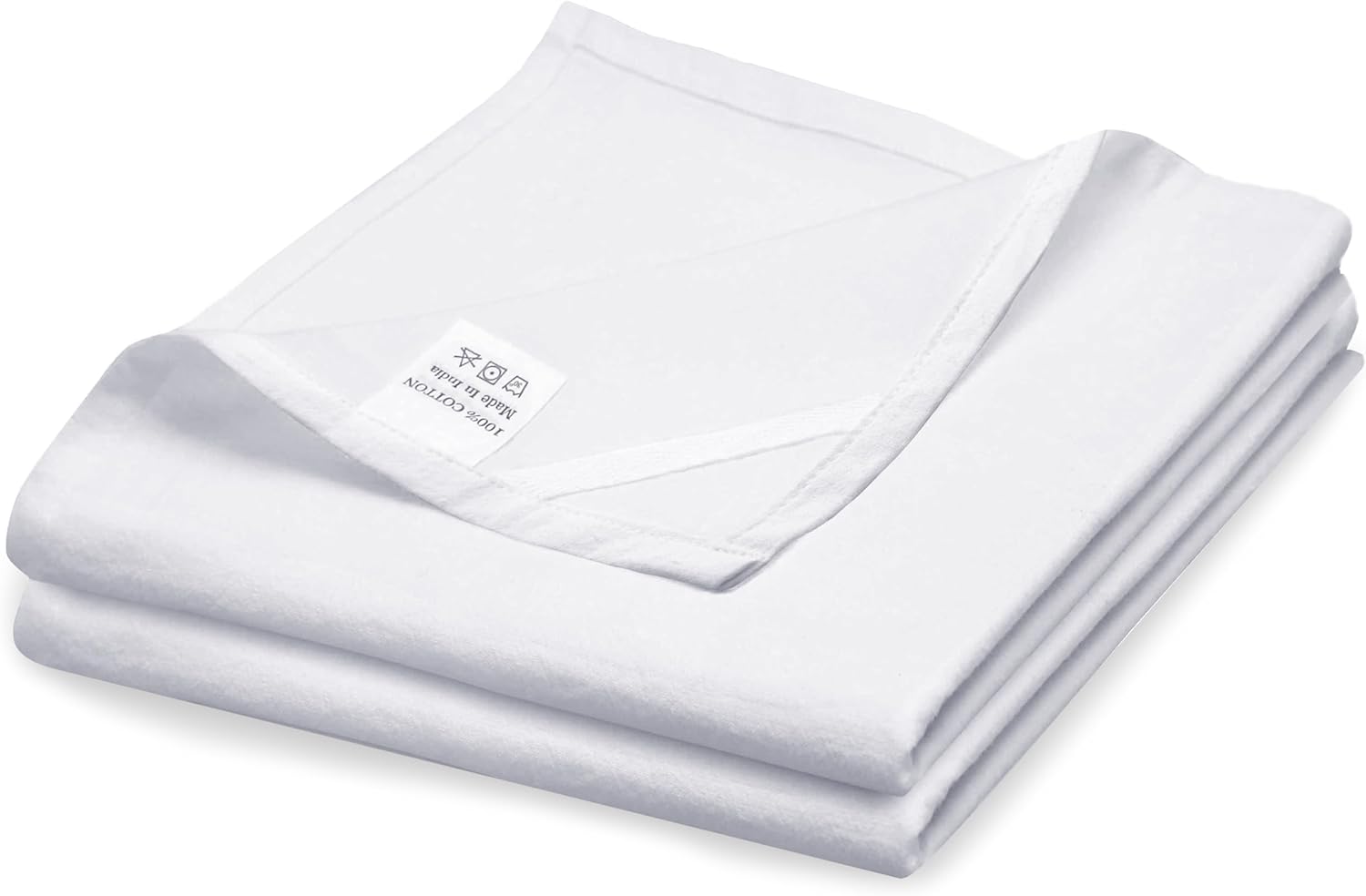 Flour Sack Towels| Tea Towel for Crafts| Kitchen Dish Cotton Blank Towel for Embroidery|Baking Bread Proofing Linen Cover| Thick Absorbent Quick Dry| 2 Pack 33"X38" White