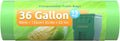 GreFusion Compostable 36 gallon Trash Bags, Extra Thick 1.28 Mills, Compost 36 Gal Trash Bags (Kitchen Tall Garbage Bags), Compostable Lawn & Leaf Yard Waste bags,ASTM D6400,Bpi Certified