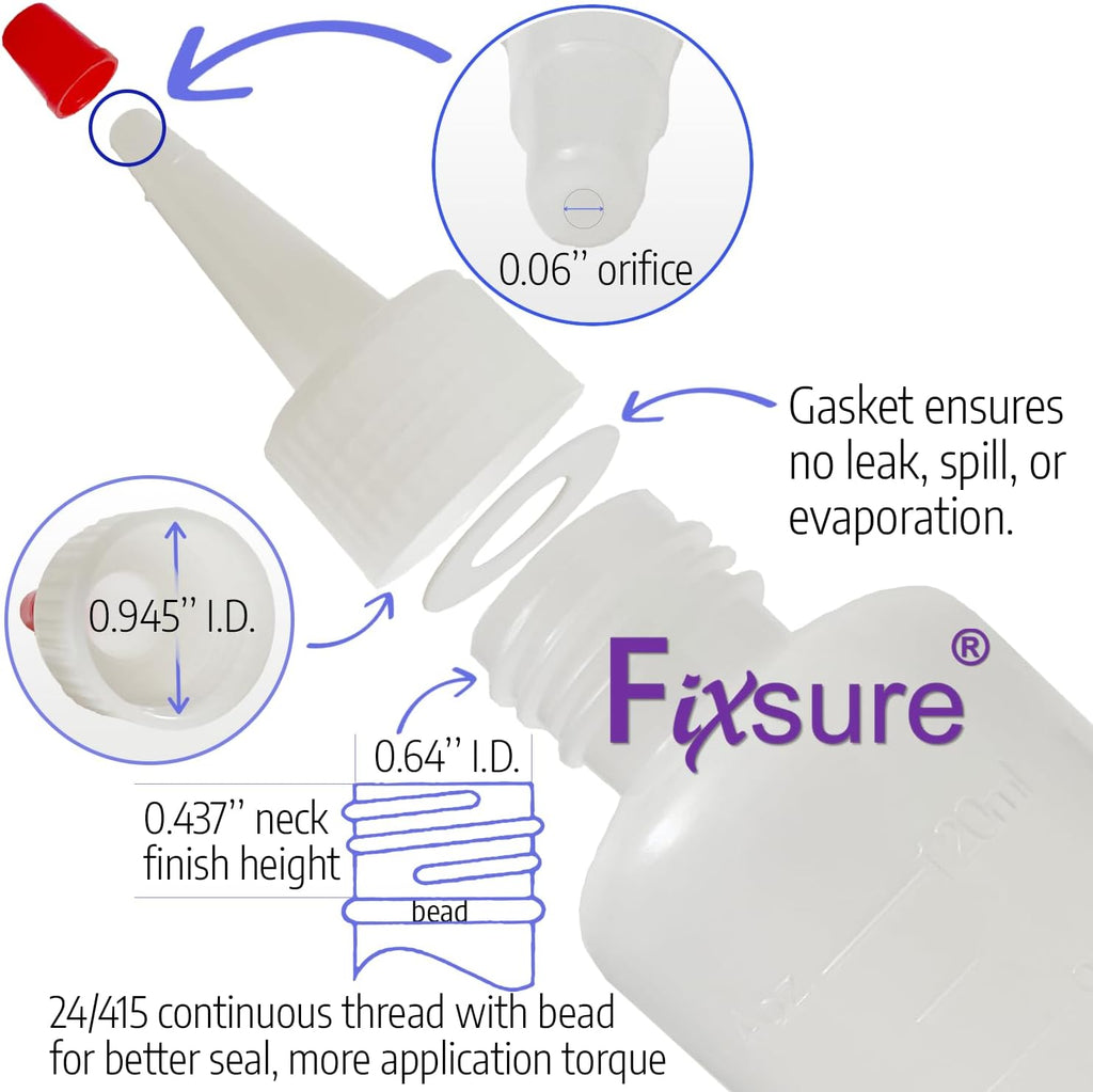 Plastic Squeeze Bottles with Red Tip Cap, 4 Oz Squirt Bottle For Ketchup, BBQ, Sauces, Syrup, Condiments, Oil, Pancake, Cookie Decorating, Dressings, Travel, Camping, Lab, Arts and Crafts (2)