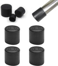 4 Pcs 1" Round Rubber Chair Leg Caps, PVC Table Leg Covers, Flexible & Anti-Slip Furniture Leg End Caps, Chair Leg Floor Protectors for Bar Stool Leg Patio Indoor, Black