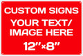 Personalized Aluminum Weatherproof Metal Sign - Multiple Sizes, Custom Text & Picture, Hazard, Garden, Custom Door Sign