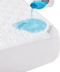 BEDLORE Waterproof Mattress Protector, Queen Size Noiseless Mattress Pad with Deep Pocket 6"-18" Depth, Soft Breathable Bed Mattress Cover Washable for Home, Bedroom, Hotel (White)