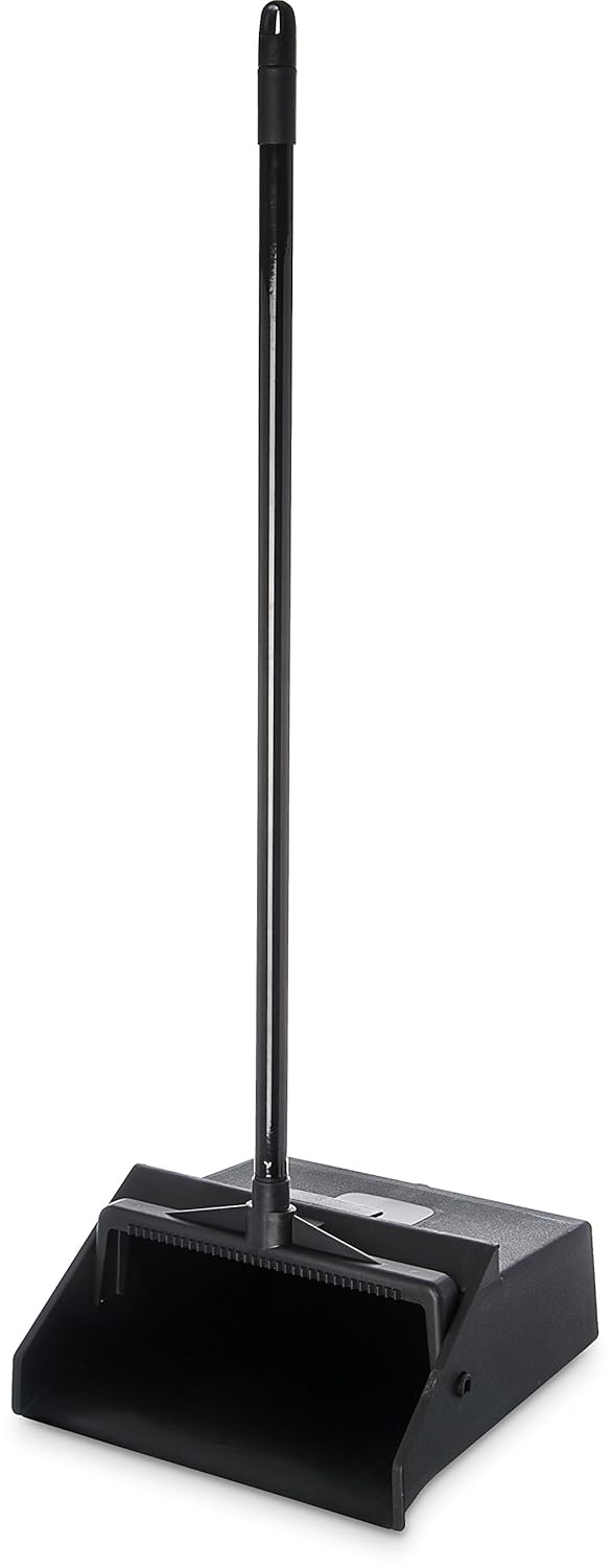 Carlisle FoodService Products 36141003 Duo-Pan Upright Lobby Pan, 30" Handle, Black (Pack of 6)