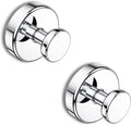 Suction Cup Hooks for Shower, Removable Towel Hooks for Bathroom Window Glass Door Wall, Bath Robe Looafh Hook for Hanging - 2 Pack, Chrome