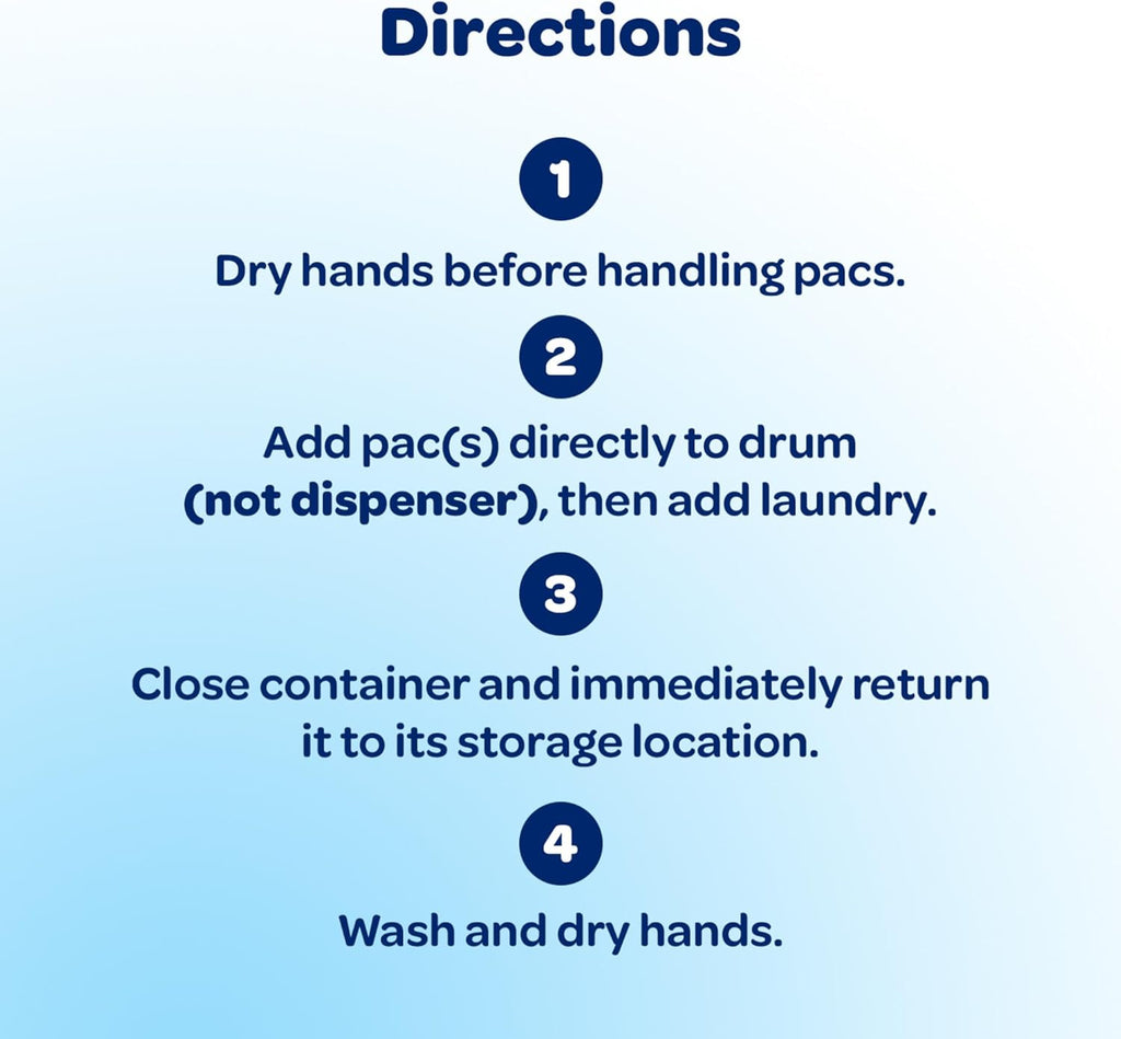 all Unit Dose Laundry Detergent, Mighty Pacs, Free Clear, 132 Count