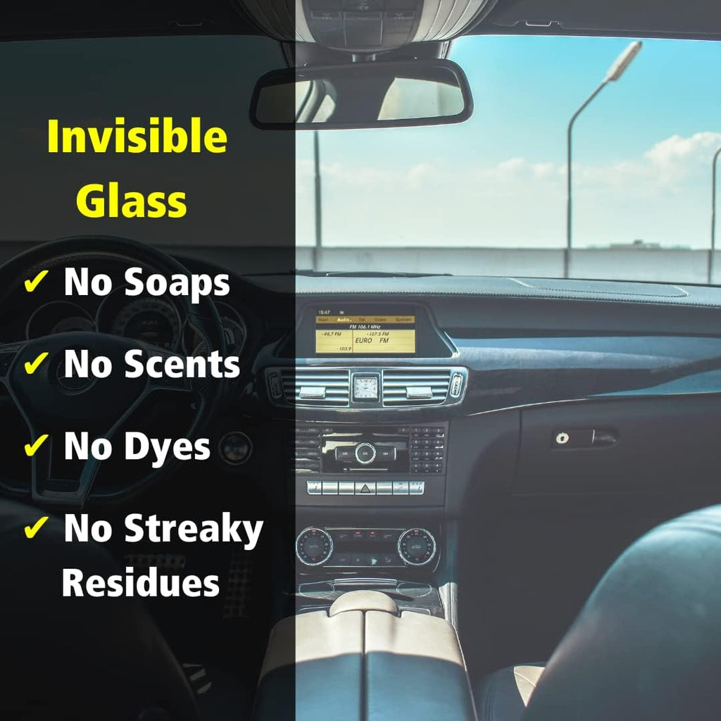 Invisible Glass 92163-4PK Premium Glass and Window Cleaner for Auto and Home Cleans Glass, Windows, Windshields, and More, Streak-Free, Ammonia-Free, Tint-Safe, 16 fl oz (Pack of 4)