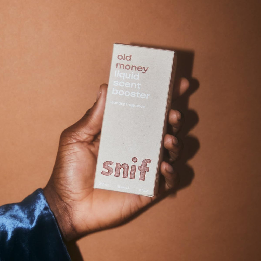 Snif Old Money Scent Booster, Rich and Cozy Scent, 25 Loads, Non-Irritating to Skin, Clean, Non-Toxic, Vegan, Cruelty Free, 8.5oz