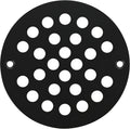 4-Inch Screw-in Shower Strainer Drain Cover Replacement Floor Strainer(Black)