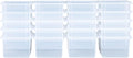 Wood Designs Cubby Storage Bin, Heavy Duty Plastic Containers for Kids Translucent Clear Cubby Tray Set of 20
