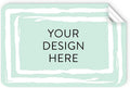 100 Custom Vinyl Stickers - Upload Your own Image, Text, Design, Logo - Personalized Logo Labels for Handmade, Packaging, Bottle, Jars, Candle, Brand Stickers (Mint, 3x2)