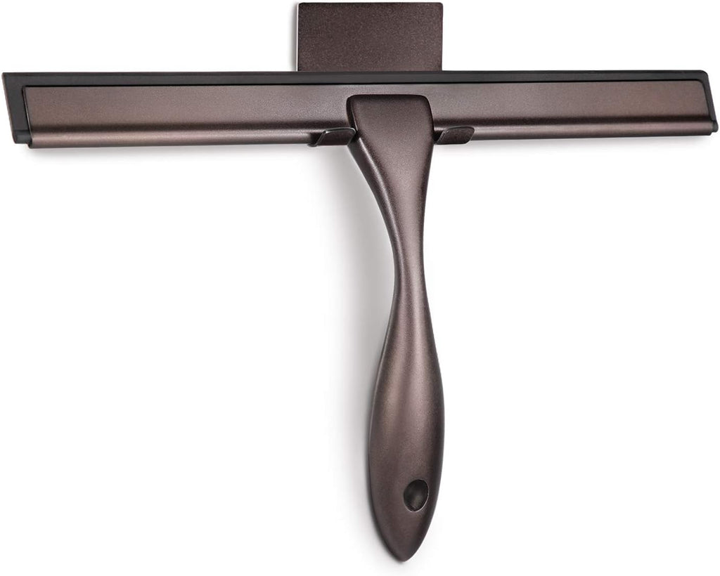 Hiware All-Purpose Shower Squeegee for Shower Doors, Bathroom, Window and Car Glass - Bronze, Stainless Steel, 12 Inches