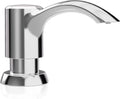 SAMODRA Built in Kitchen Sink Soap Dispenser (Chrome) with 12 oz Large PET Lotion Bottle, Refill from Top