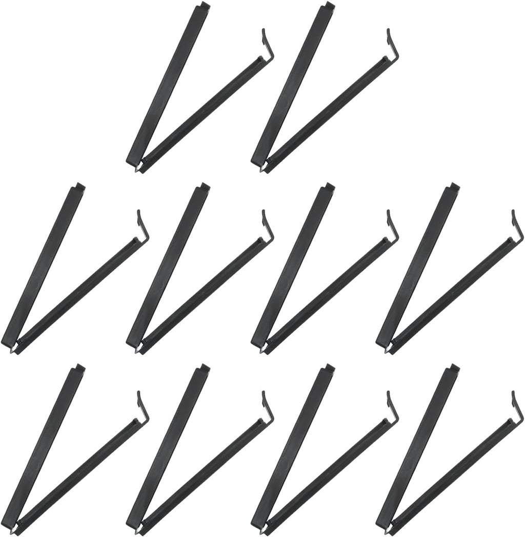 PATIKIL Sealing Clips 4.3 Inch, 10 Pack Reusable Plastic Bag Clip Clamp Sealer for Food Storage Snack Bag Home Kitchen, Black