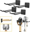 Garage Storage Hooks Heavy Duty Steel Tool Organizer Wall Mount Hangers Hooks Racks for Ropes Hoses and Garden Yard Tools Organization Holder Bulk Items Hanging Tool 9 Inch 4 Pack Holds 280 Pounds