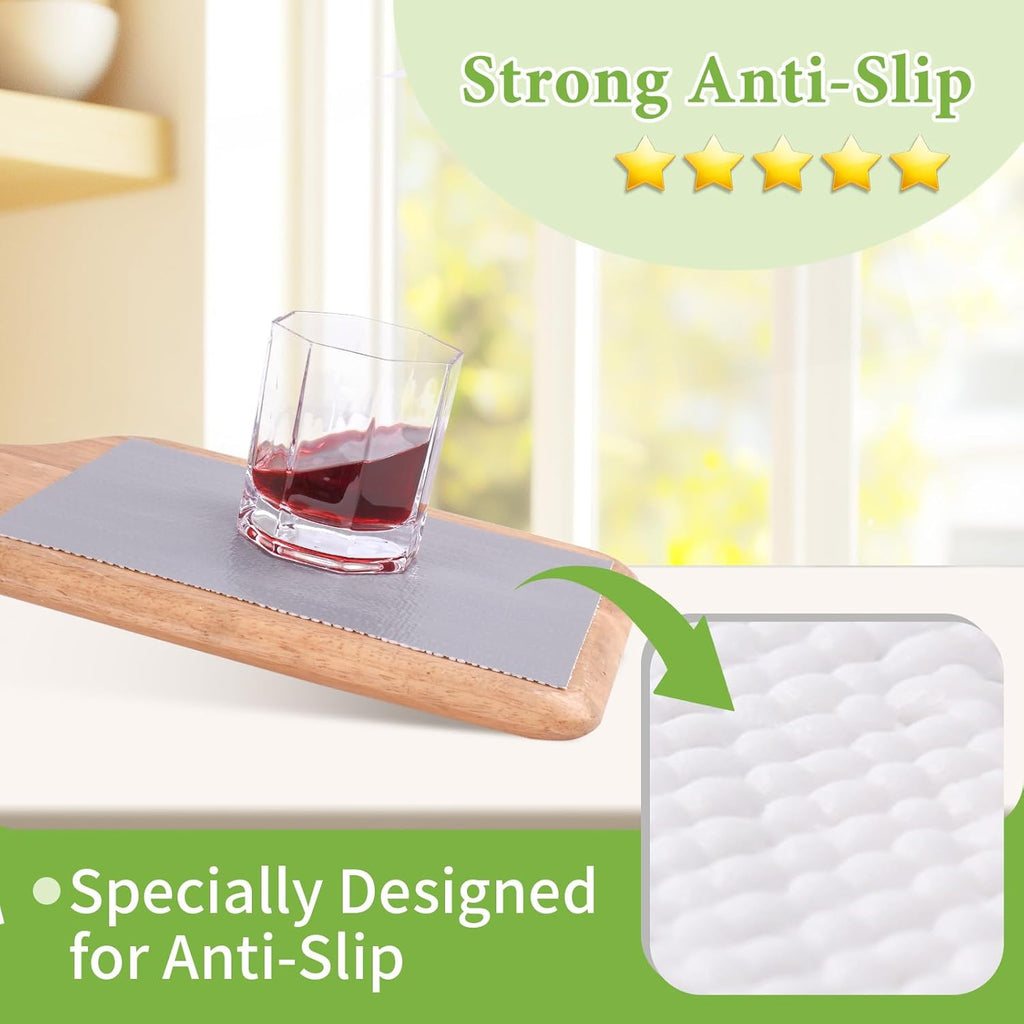 Shelf Liners for Kitchen Cabinets 12in x 30FT Non Adhesive Drawer Liner Grey Thickened Shelf Liner Paper Strong Non-Slip Easy to Clean for Tool Box Refrigerator with Knife and Tape Measure