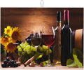 Red Wine Grape Vintage Wooden sunflower Microfiber Absorbent Reversible Dish Drying Mat For Kitchen Counter Xl Large Pad 18 X 24 Inch