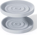 Diatomite Soap Dish, 2 Pack Water Absorbent Stone Soap Dish Holder, Quick Dry Diatomaceous Earth Bath Tray for Hand Soap, Bar Soap, Kitchen Sponge, Gray
