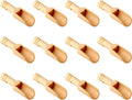12pcs Mini Wooden Spoons，Mini Bamboo Spoons for Bath Salts, tea scoop, Washing Powder spoon，wooden candy spoon