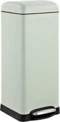 happimess HPM1007E Betty Retro 8-Gallon Step-Open Trash Can with Soft-Close Lid, Fingerprint Resistant, Modern, Minimalistic for Home, Kitchen, Laundry Room, Office, Bedroom, Bathroom, Mint Green
