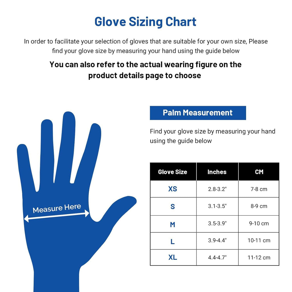 JMU Nitrile Gloves Bulk 2000 Count, XL, 3.5 Mil, Disposable Gloves Latex Free, Violet Blue