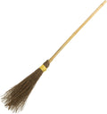 Kangaroo 36" Bamboo Witch Broom Prop - Wizard Staff Witch Broomstick Magic Broom for Kids, Teens & Adults - Halloween Porch Decor Front Outdoor Fall Decoration - Witches Costume Accessory