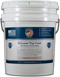 Countryman Coatings 100% Silicone Roof Coating - Restore Your Roof in a Day - Seal Leaks, Cracks, Seams, Penetrations - Adheres to All Surfaces (4.75 Gallon, Light Gray)