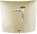 Backflow Preventer Pipe Insulation Cover (5°F) - Irrigation Sprinkler Valve Insulated Pouch - Water Well Pump Cover - Sturdy 5 Layers for Winter Freeze Protection, 40" W x 40" H, Beige