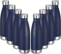 VEGOND 17oz Stainless Steel Water Bottles Bulk, Reusable Metal Sports Water Bottle Keeps Drink Hot and Cold, BPA Free Double Wall Vacuum Cola Shape Insulated Water Bottles for Camping Gym, 8 Pack