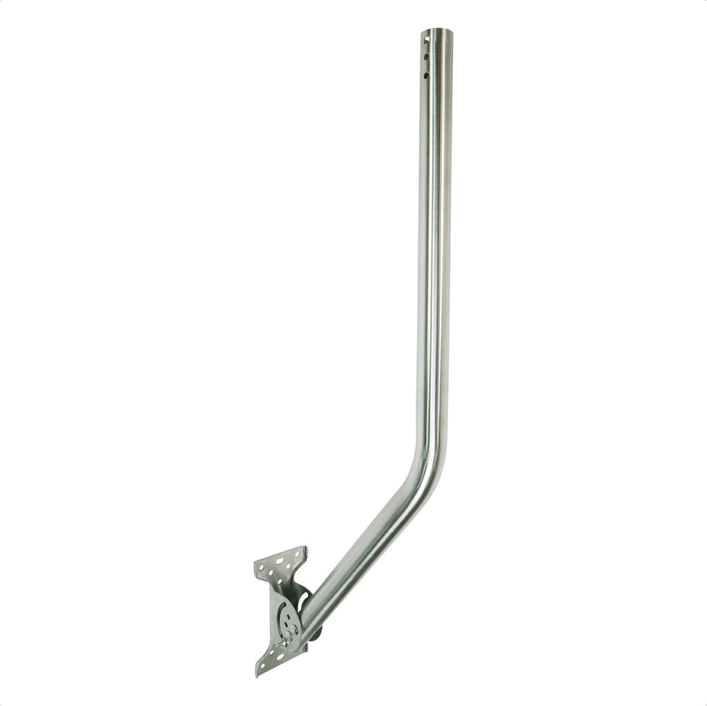 Proxicast Pro-Grade J-Max 100% Solid Stainless Steel Antenna Mount - Universal Outdoor Adjustable Pivot/Lock Bracket & J-Pipe Mast (1.5" x 36" Pole) for Wall, Eave or Roof Mounting (ANT-800-JP3-XL)