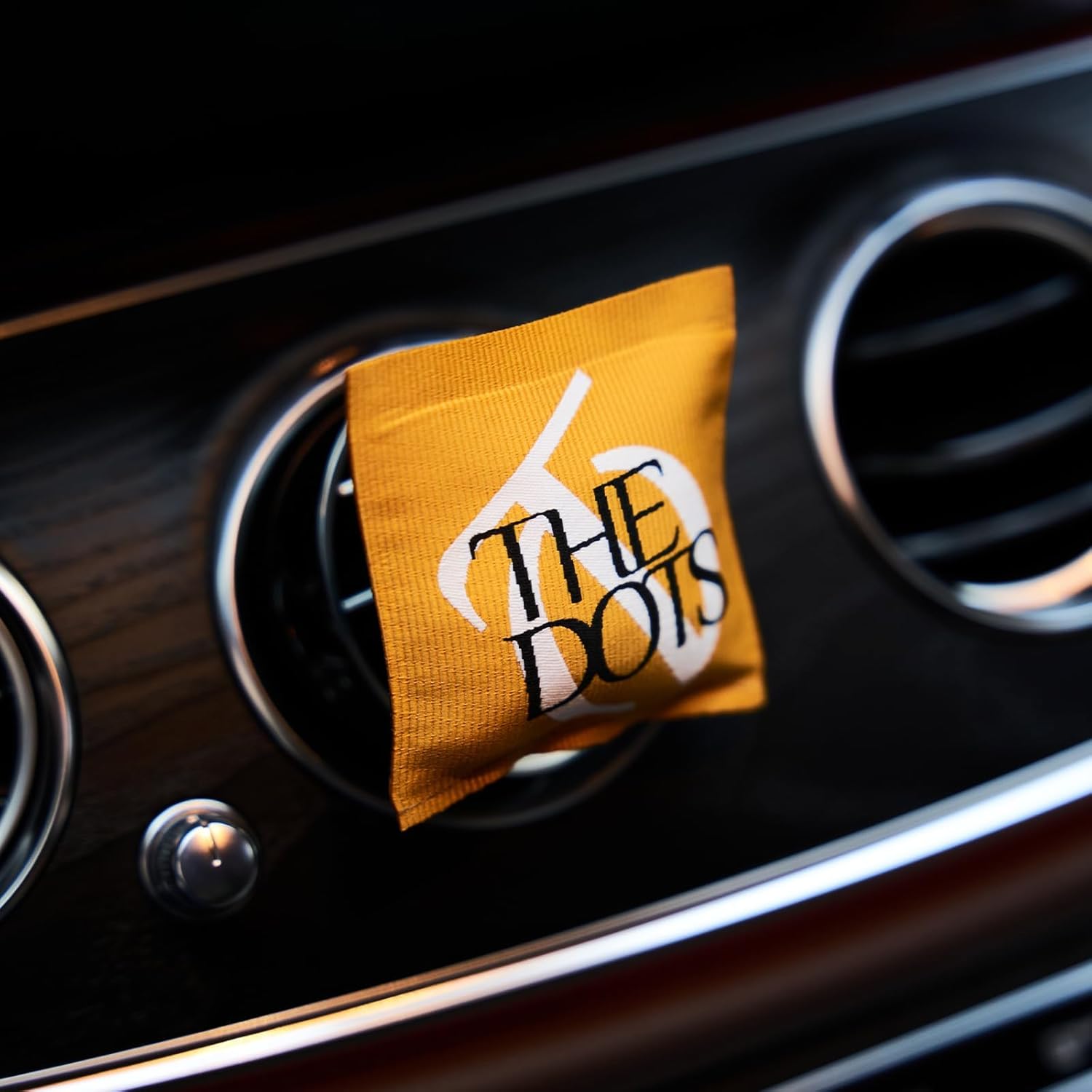 THEDOTS Series Sicilian Orange Car Vent Clip, Fabric Sachet Air Freshener, 30 Days Long-Lasting for Car Interior Decor, Non-Toxic (1 Pack)