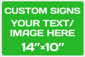 Personalized Aluminum Weatherproof Metal Signs - Multiple Sizes, Custom Text & Picture, Hazard, Garden, Custom Door Signs