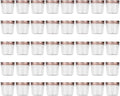 Novelinks 4 Ounce Clear Plastic Jars with Rose Gold Lids - Refillable Round Containers for Kitchen & Household Storage - BPA Free (40 Pack)