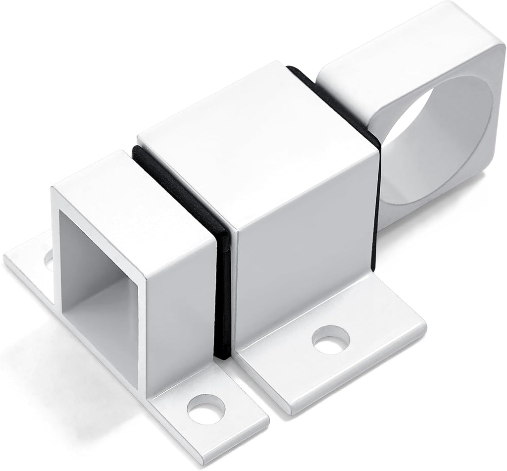 4 Packs Spring Door Lock, White Self-Closing Gate Latch with Aluminum Alloy, Security Latch for Windows, Cabinets & Gates