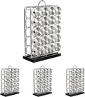Amazon Basics 20 Jars Spice Organizer Rack, Silver (Pack of 4)