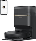 DREAME D20 Pro Plus Robot Vacuum, 13,000Pa Suction, DuoBrush for Pet Hair, Corner Cleaning, Self Emptying, LDS Navigation Laser Avoidance, Vacuum Mop, Hard Floors&Carpets (Black)