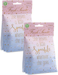 Willowbrook | Fresh Scents Scented Sachet Packet | Little Sparkle | Air Freshener Bags for Drawers, Closets, Cars | 6 Pack | Long Lasting Home Fragrance