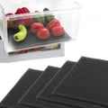 Dualplex® Fruit & Veggie Life Extender Liner for Fridge Refrigerator Drawers, 12x15 Inches (4 Pack) – Extends The Life of Your Produce & Prevents Spoilage (Black)