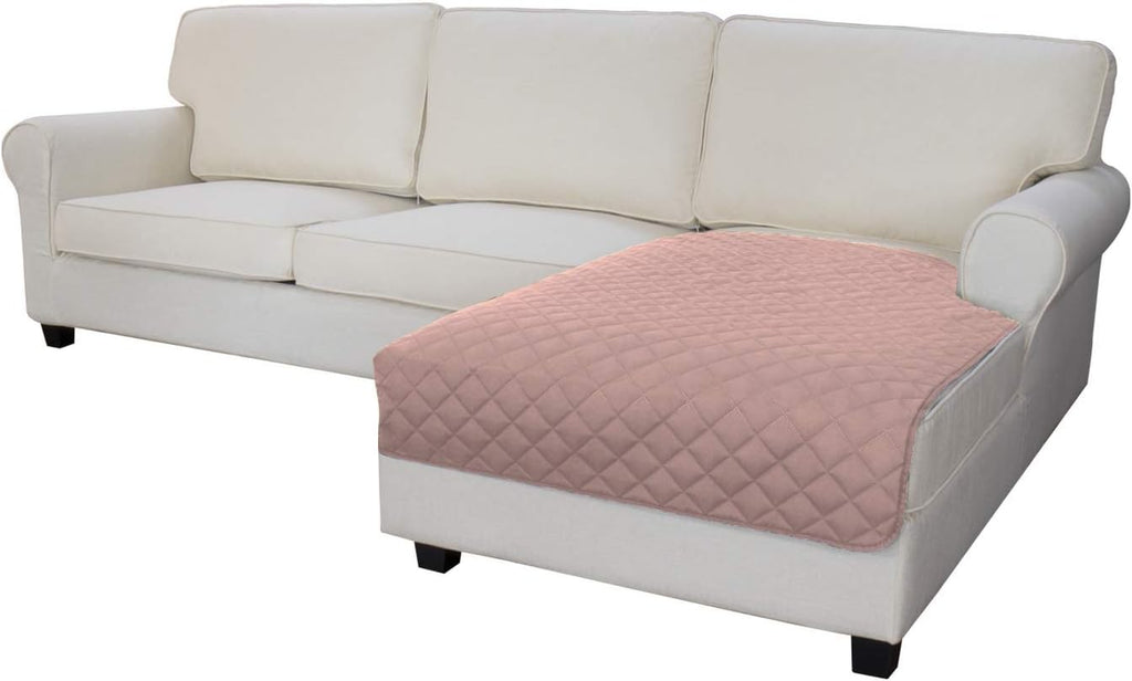 Easy-Going Sectional Couch Covers for Dogs L Shape Sofa Cover Reversible Sofa Slipcover Chaise Lounge Cover Furniture Protector Cover for Pets Dog Cat (42 x 52 inches, Pink/Pink)