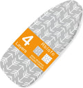 12 x 32 Tabletop Ironing Board Cover and Premium Heavy Duty 4 Layer Pad Extra Thick Padding, Heat Reflective and Stain Resistant with Elasticized Edges 12.5 x 32 inch Iron Board Covers