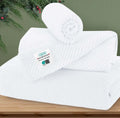 VOOVA & MOVAS White Towels for Bathroom, 100% Cotton | Quick Dry | Soft | Thick, 3 Piece Towel Set, 1 Large Bath 30" x 56", 1 Hand 18" x 28", 1 Wash Cloth 13" x 13", Bathroom Essentials