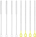8-Piece Straw Cleaner Brush Set for Cleaning Straws - (4-Size) Extra Long Nylon Pipe Cleaners, Reusable Straw Cleaning Brush for Stanley Tumbler, Sippy Cup, Baby Bottle and Tubes (Type B)