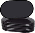 Ezprotekt 8 Pack Large Furniture Movers Sliders for Carpet, 9 1/2" x 5 3/4" Reusable Oval Furniture Moving Pads for Heavy Bed Sofa Fridge Couch Cabinet, Move Items Quickly and Easily (Black)