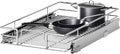 Pull Out Cabinet Organizer 12½" W x 21½" D, Heavy Duty Cabinet Pull Out Shelves, Slide Out Drawers Organization for Kitchen Cabinets Bathroom