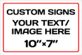 Personalized Aluminum Weatherproof Metal Sign - Multiple Sizes, Custom Text & Picture, Hazard, Garden, Custom Door Sign