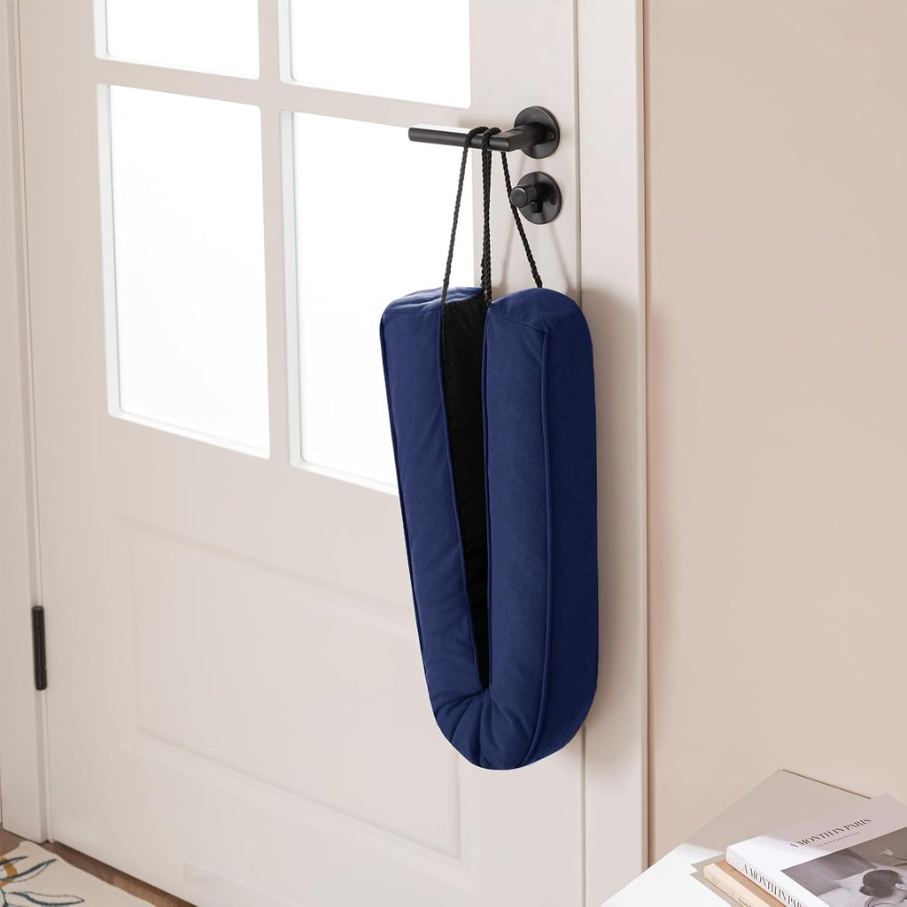 Sunolga 36" Door Draft Stopper Blocks Hot and Cold Air with Removable Washable Cover for Gaps Up to 3", All-Season Seal for Noise, Door Sweep for Bottom of Door and Window, Home Essentials, Blue