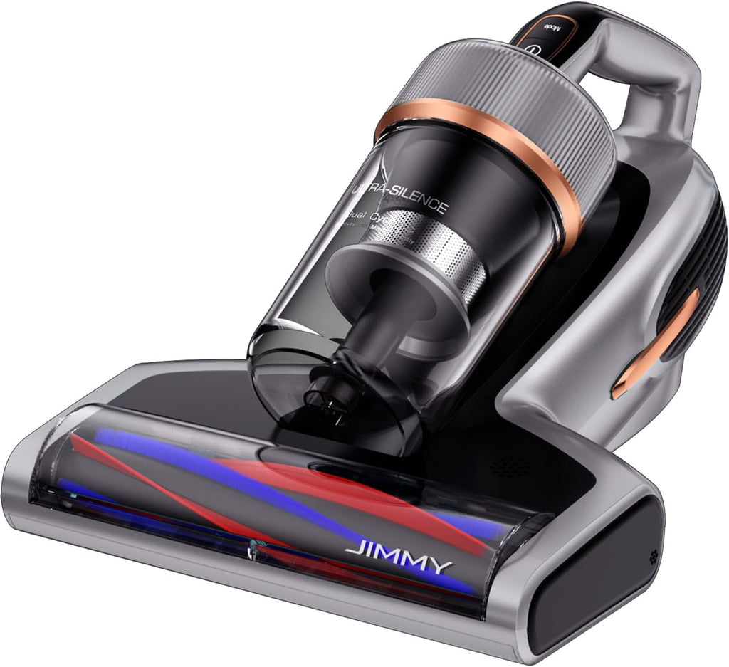 Jimmy BX7 Pro Mattress Vacuum Cleaner, Bed Vacuum Cleaner with UV-C & Ultrasonic & 5s Quick Heating, 16Kpa Suction 480W Handheld Vacuums for Dust & Pet Hair with HEPA(Gray, Corded)