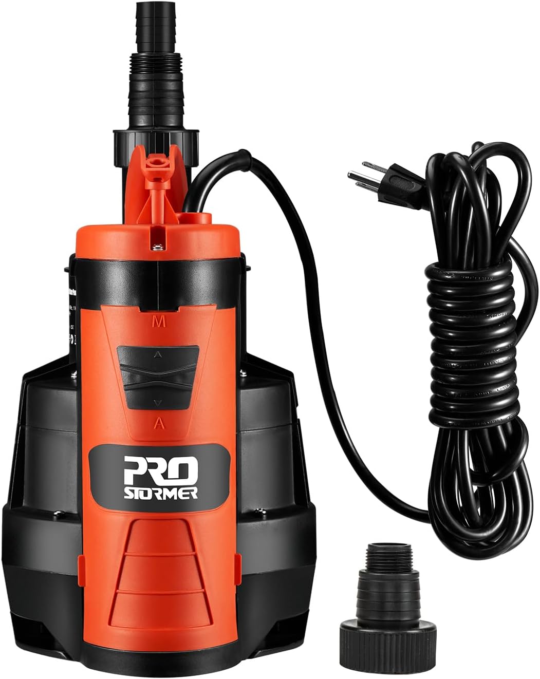 Prostormer Sump Pump, 1/2HP 2110GPH Sumbersible Water Pump, Portable Electric Pump with Build-in Float Switch for pool draining, Crop Irrigation, Yard and Flooded Cellar