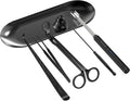 6 in 1 Candle Accessory Set,Candle Wick Trimmer Cutter,Candle Wick Dipper,Candle Wick Snuffer, Rechargeable Candle Lighter,Storage Tray Plate,Tweezers,Stainless Steel Candle Care Kit Home Gift(Black)