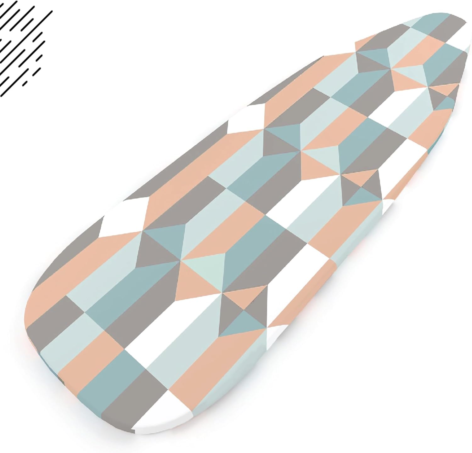 Encasa XO Ironing Board Cover and Pad - Thick 4mm Felt, Heat & Scorch-Resistant, Fits Standard Large Boards 54"x15", Elastic Bungee Cord Tightening, Easy Fit, Stain-Safe Dye, Blocks