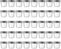 novelinks 4 Ounce Clear Plastic Jars Containers With Screw On Lids - Refillable Round Empty Plastic Slime Storage Containers for Kitchen & Household Storage - BPA Free (40 Pack)